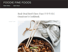 Tablet Screenshot of foodiefinefoods.com